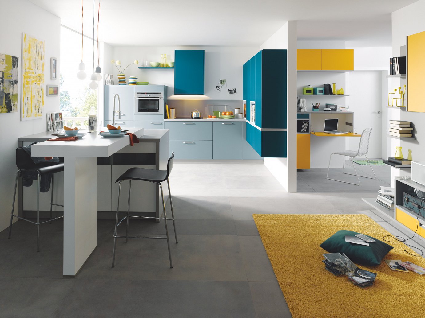 Colourful Kitchens